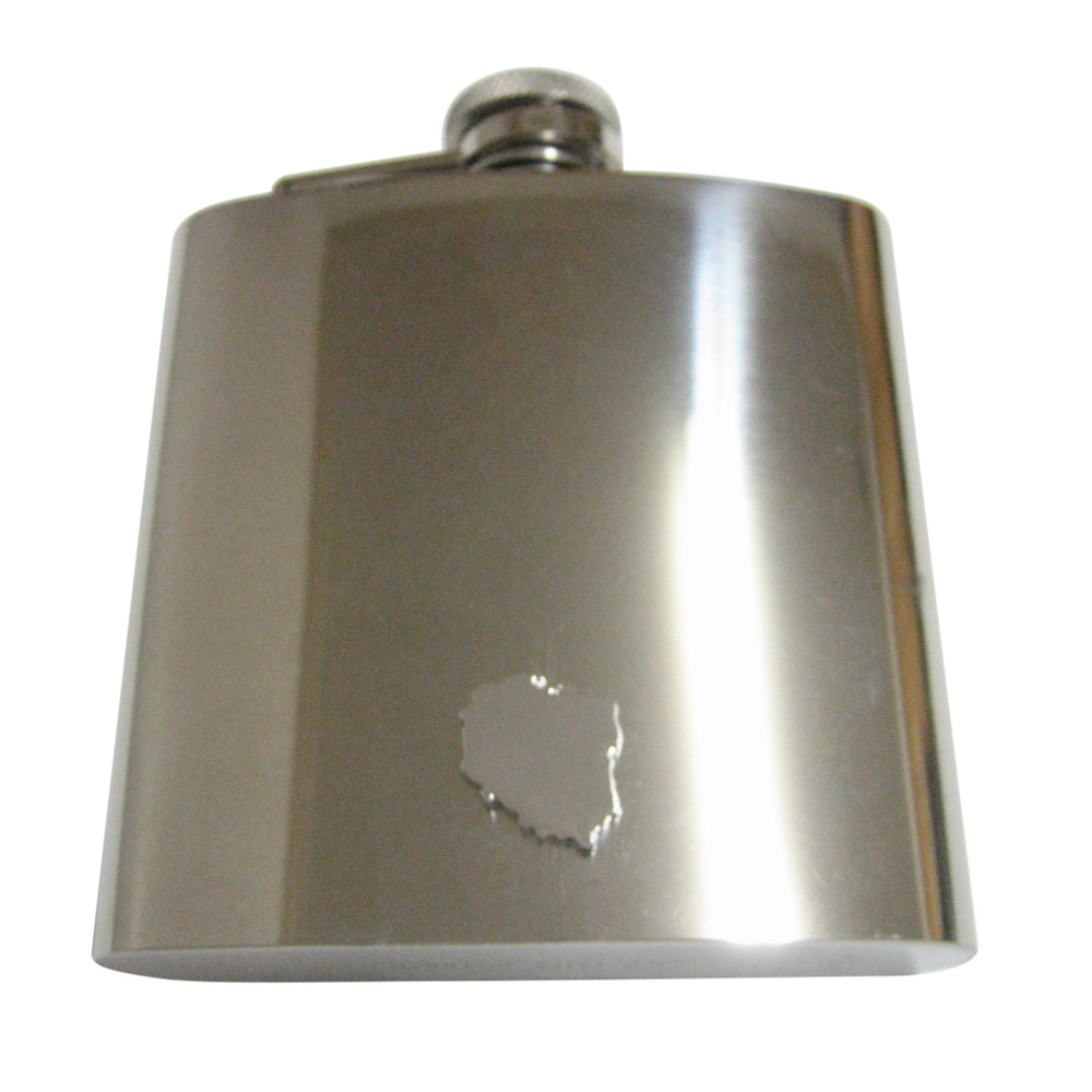 Poland Map Shape Pendant 6oz Flask - image 1
